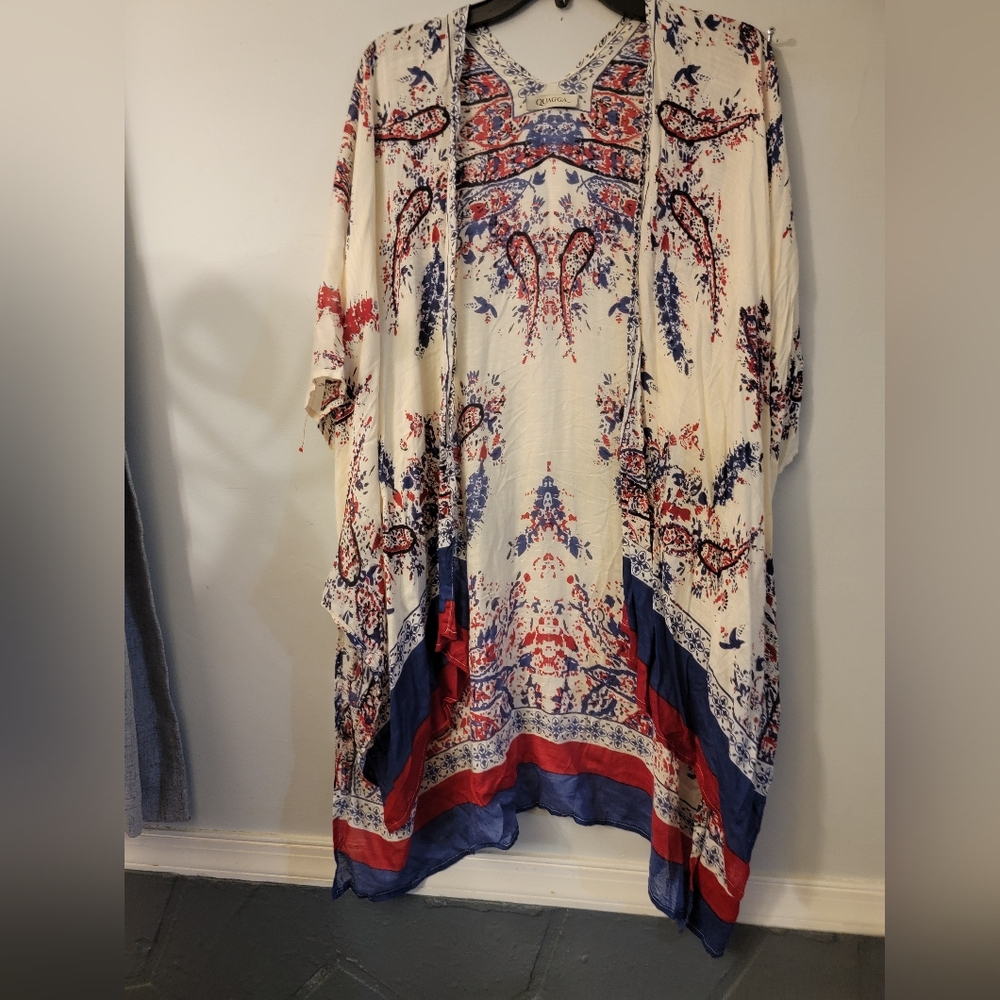 Floral Print Kimono Jacket